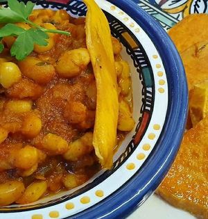 Weekend dish. White beans with tomatoes and flavors. at Falafel Masters in Eindhoven