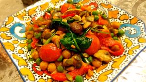 Veggie stew dish at Falafel Masters in Eindhoven