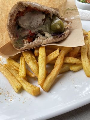 Falafel & pita bread  at Falafel Masters in Eindhoven