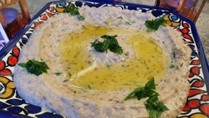 Fava beans dish. Rich of minerals and protines. Vegan and gluten free. at Falafel Masters in Eindhoven