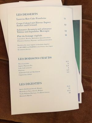 Dessert at Maison Blunt in Zurich