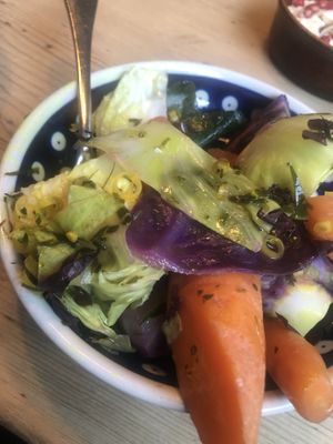 Vegetable on lemongrass vinigrette at Maison Blunt in Zurich