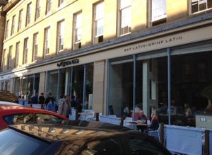 outside  at Las Iguanas in Newcastle Upon Tyne