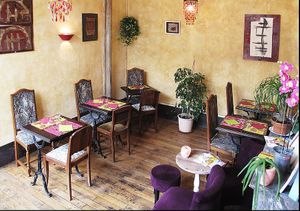 inside at L'Arbre a The in Grenoble