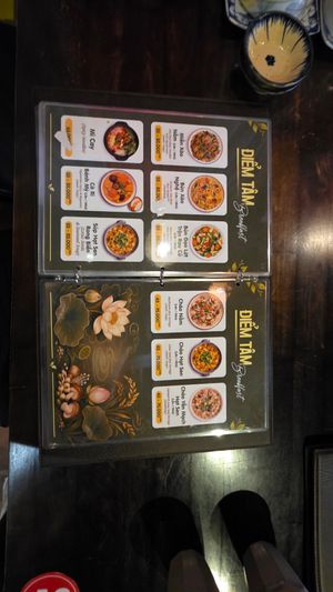 Menu at Chay TU Dao in Da Nang
