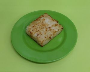Turnip cake 蘿蔔糕 at Fat Yau Yuen 佛友源素食 in Kowloon