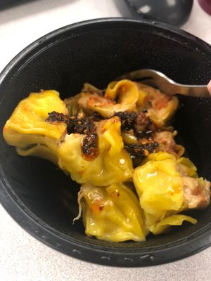 Shao Mai (with my own chili sauce)
They do welcome customers to bring their own box!!!!!!! at Affinity Vegetarian in Kowloon
