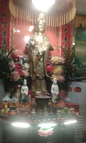 Monument at Tin Chi Vegetarian Food in New Territories