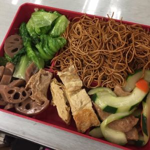Lunch set in a box at Chai Chi Bo in New Territories