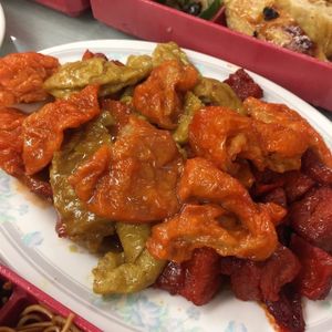 Assorted wheat gluten at Chai Chi Bo in New Territories