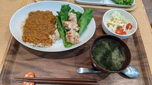 Curry set at Meguru in Osaka