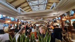 The food court at Roots Kitchen in Turku