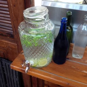 Detox water included :) at Roots Kitchen in Turku