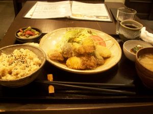 lunch at Lindou in Osaka