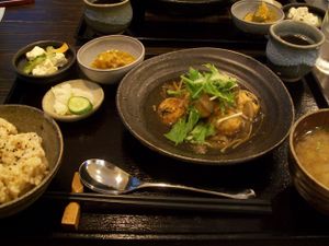 lunch at Lindou in Osaka
