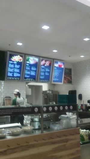 Menu at freshii in Halifax