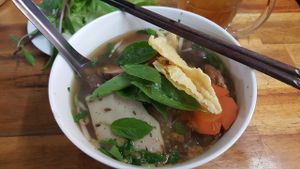 Hu Tieu - glass noodle soup at Thanh Tinh in Ho Chi Minh City