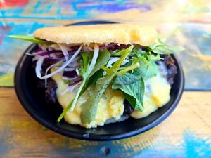 Domino Arepas at Caribe Latin Kitchen in Queenstown