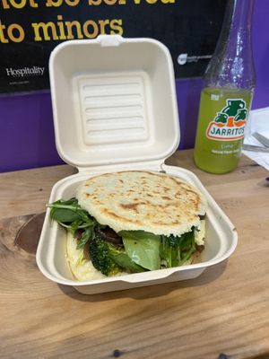 Arepas - vegan version  at Caribe Latin Kitchen in Queenstown