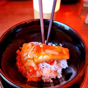 Texture like squid made of yams at Kin Long in Malmo