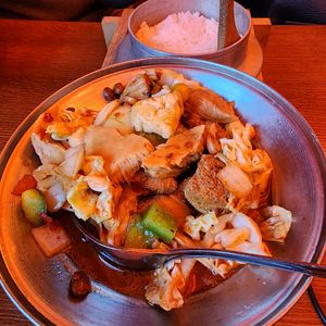 Monkey's head mushroom gave a chicken like texture at Kin Long in Malmo