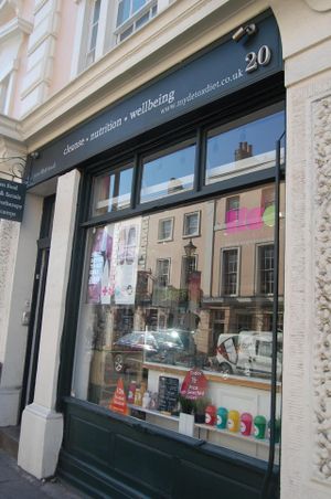 Store front at Spa Juice Bar - Greenwich in South East London