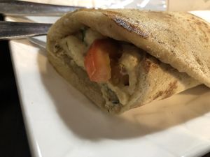 Hummus galette  at O'Saj in Toulouse