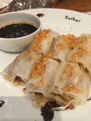 Steamed spring rolls at Khun Churn - Eathai in Bangkok