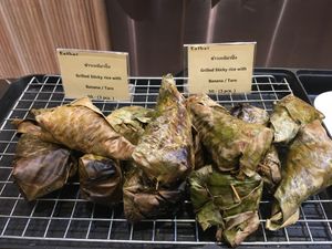 After your meal, walk around the other end of EatThai for some yummy classic Thai street desserts too - most of them are vegan! at Khun Churn - Eathai in Bangkok