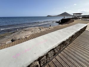 Outside scenery - so beautiful !  at Pistacho's el Médano in Tenerife