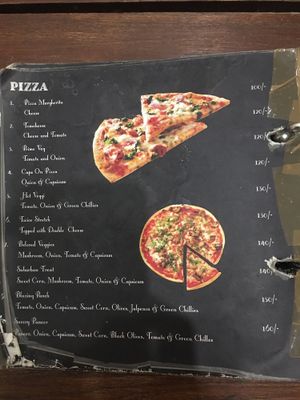 Pizza at Cafe Satori in Udaipur