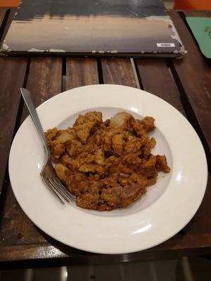 Vegan Protein chilli  at Cafe Satori in Udaipur