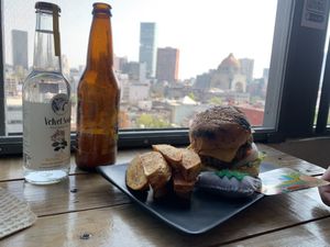 Burger   at Vegattos in Mexico City