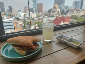 Torta de la Milanesa at Vegattos in Mexico City
