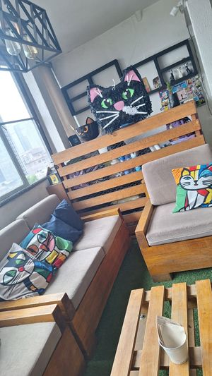 Hasta una piñata de michi 😸👌🏻♥️ at Vegattos in Mexico City