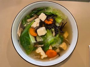 416 vegetable noodle soup for $17.50 at Loving Cafe in Kuala Lumpur