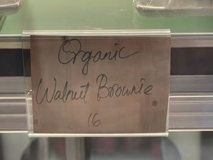 Organie walnut Brownie for $16 at Loving Cafe in Kuala Lumpur