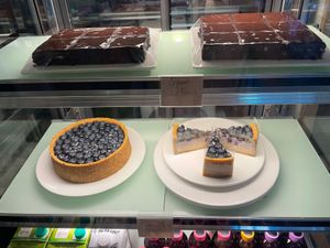 Vegan cakes at Loving Cafe in Kuala Lumpur