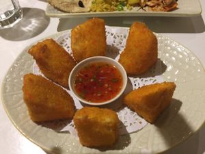 Golden tofu  at Loving Cafe in Kuala Lumpur