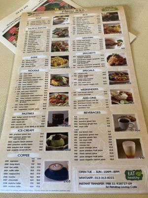 Menu   at Loving Cafe in Kuala Lumpur