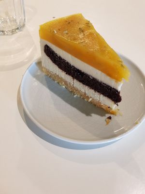 White chocolate mango cake at Loving Cafe in Kuala Lumpur