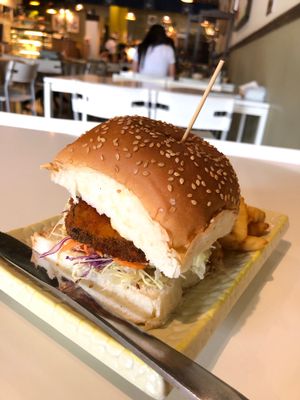 Signature Burger at Loving Cafe in Kuala Lumpur