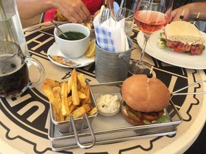 vegan burger at Refresh Restaurant - Re Fresh in Bratislava