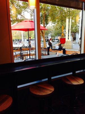 Ooo outdoor seats! at Native Foods - Penn Quarter in Washington