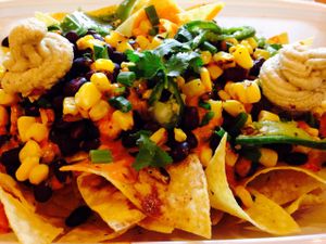 Nachos without taco meat at Native Foods - Penn Quarter in Washington