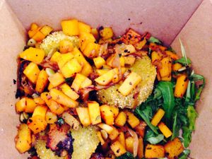 Butternut Polenta Bites at Native Foods - Penn Quarter in Washington