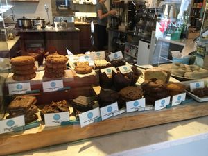 Baked goods at Bluhouse Market and Cafe in North Vancouver