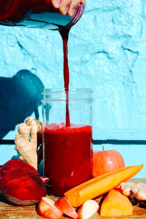 Juices made to order at Bluhouse Market and Cafe in North Vancouver