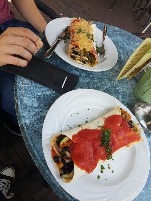 vegetarian and vegan borrito at Aster in Zutphen