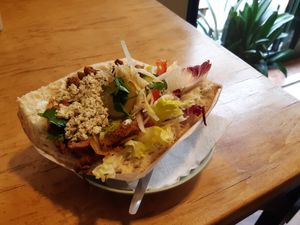 Gyros Schmidt with tzatziki and veta cheese at Der Dicke Schmidt - Rudolf Leonhard Str in Dresden